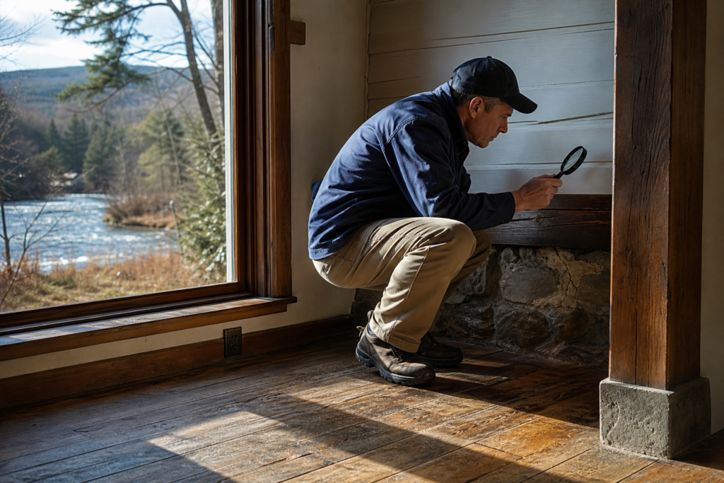 Closing paperwork laid out on a desk in New Hampshire — Home Inspections in Coos County